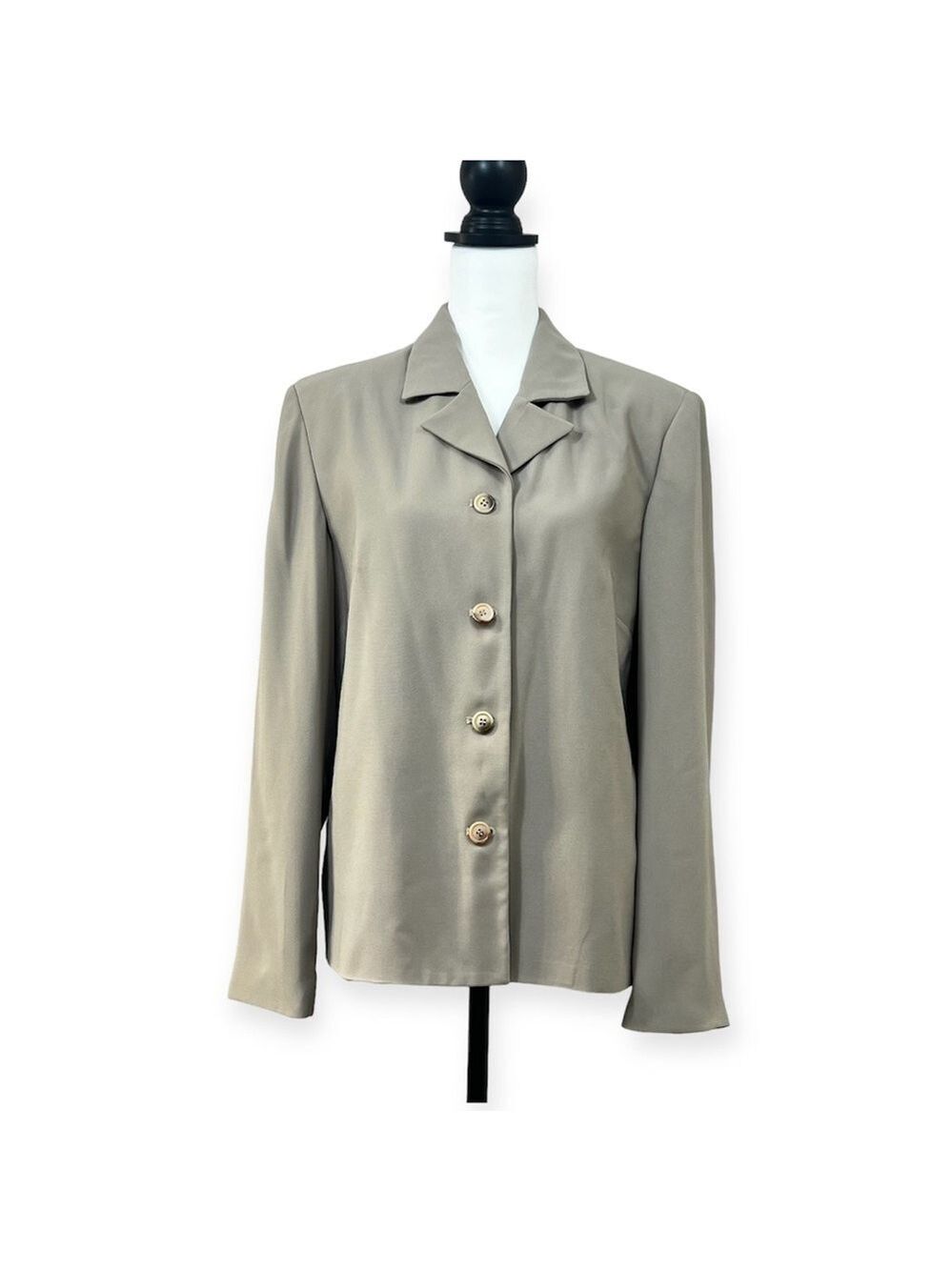 Preston & York Women's Button Blazer Size 12 Lined Career Business